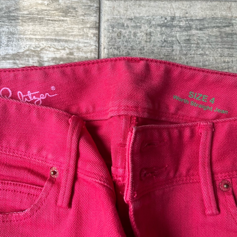 Lilly Pulitzer worth skinny red jeans